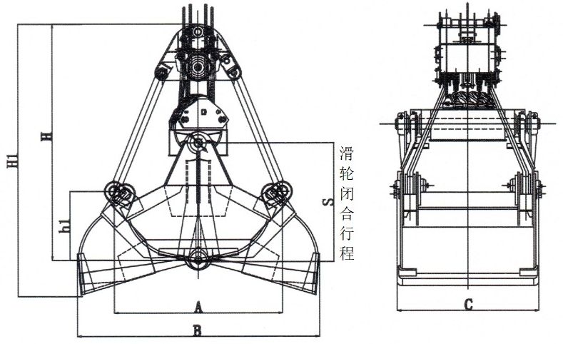Z系列四绳抓斗外形尺寸图.jpg