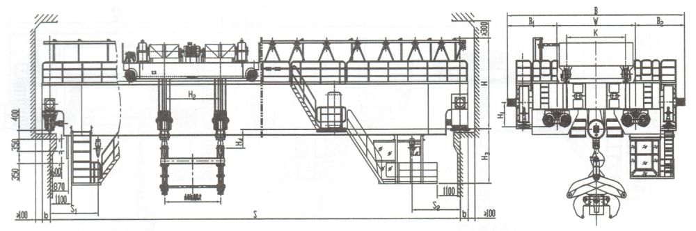夹钳桥式起重机外形机构示意图.jpg