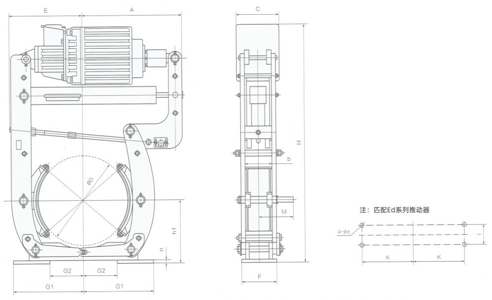 YW-L电力液压鼓式制动器外形尺寸图.jpg