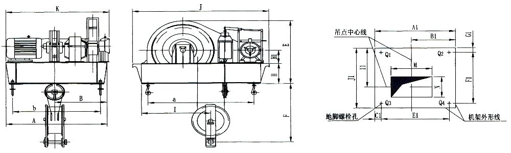 QPK1×50KN-QPK1×250KN系列卷扬式单吊点启闭机外形及基础布置示意图.jpg